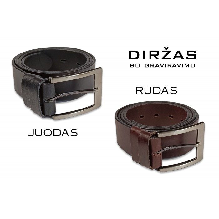 Diržo spalvų palyginimas – juoda ir ruda